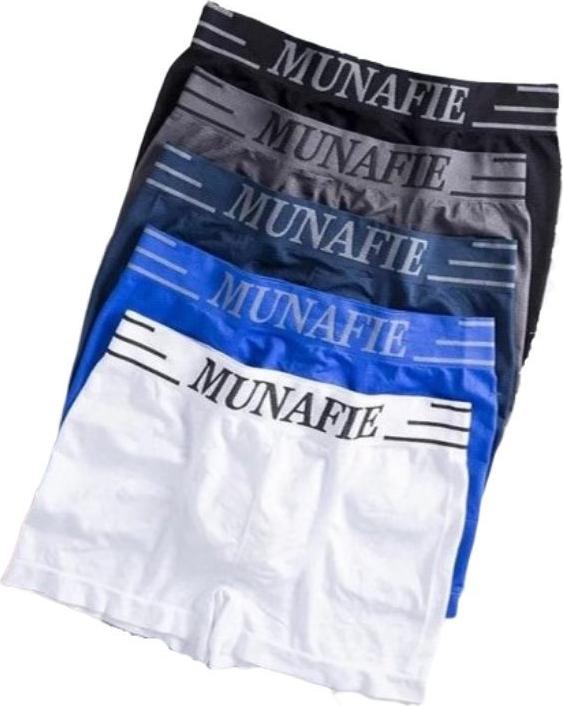 Combo 5 Quần Boxer Nam Munafie Dệt Kim (freesize 50-85kg), Quần Sịp Đùi Nam Mã D01