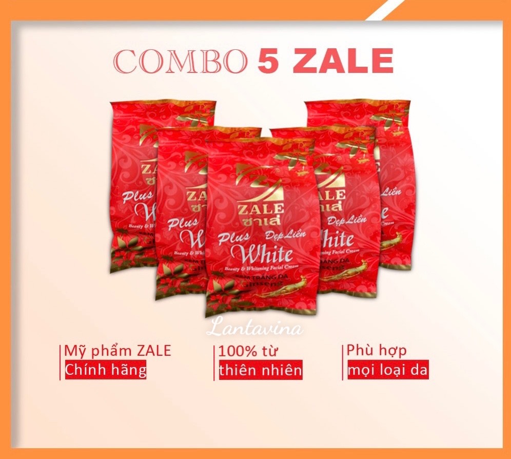 KEM DƯỠNG TRẮNG DA ZALE ĐỎ NHÂN SÂM - 01 HỘP 24 HỦ