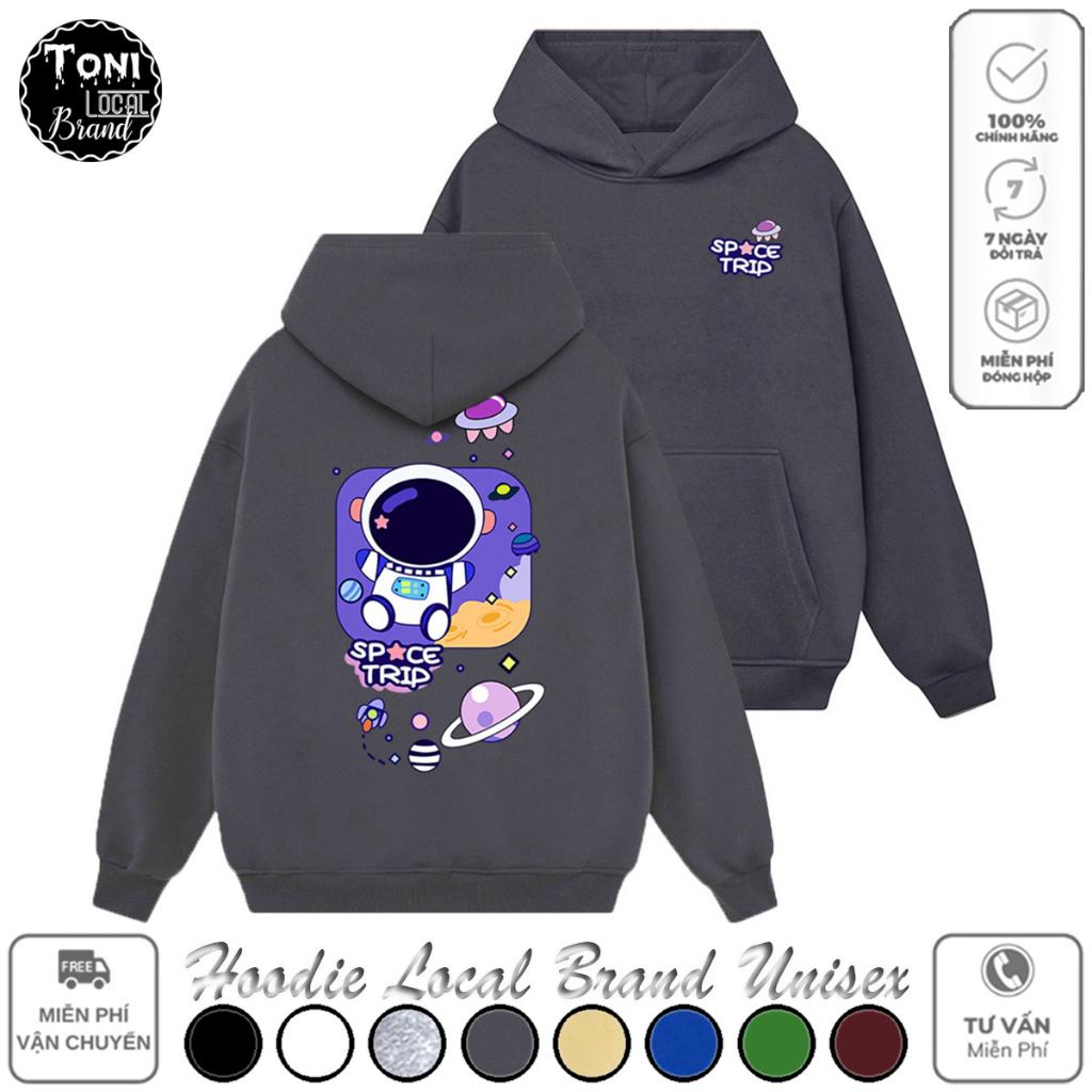 Áo Hoodie Local Brand Space Trip nỉ bông dày form rộng Unisex