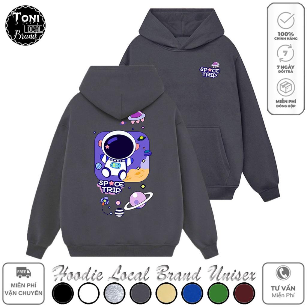 Áo Hoodie Local Brand Space Trip nỉ bông dày form rộng Unisex (HD3040L - Full Box - Kèm Video Ảnh Thật)