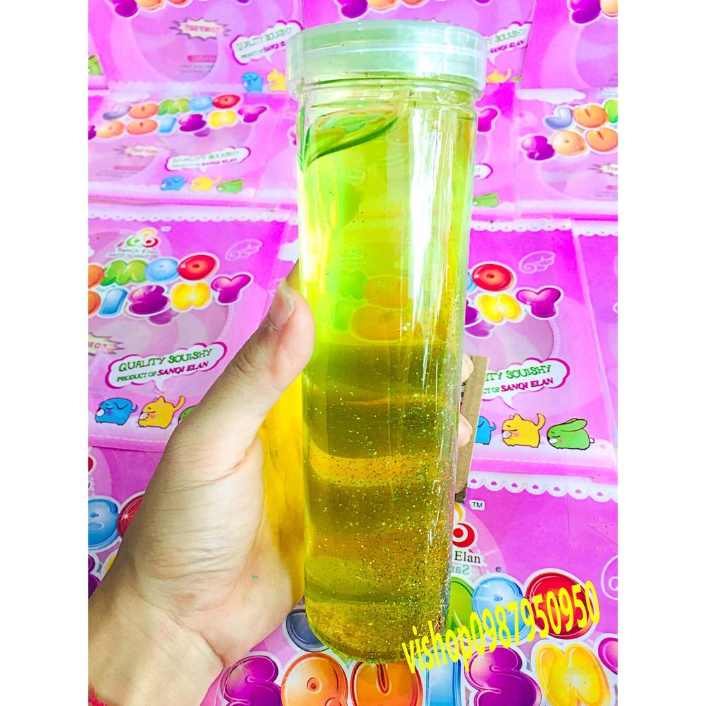 SLIME LỌ KIM TUYẾN THỦY TINH LI TI LOẠI TO cực đẹp thiết kế độc đáo ấn tượng Đồ chơi Slam Gudetama