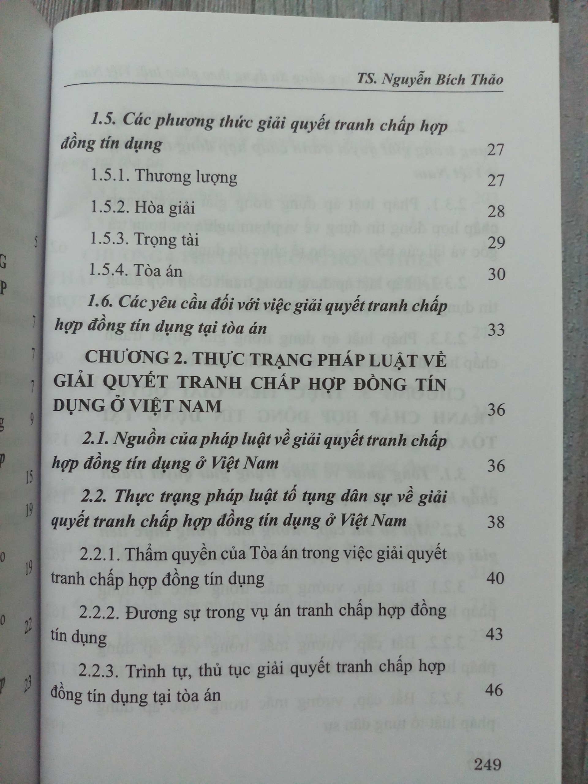 Giải quyết tranh chấp hợp đồng tín dụng theo pháp luật Việt Nam (Sách chuyên khảo)