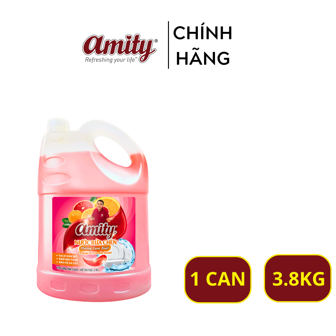 Nước Rửa Chén Amity Can 3.8kg - Sản phẩm làm sạch hiệu quả