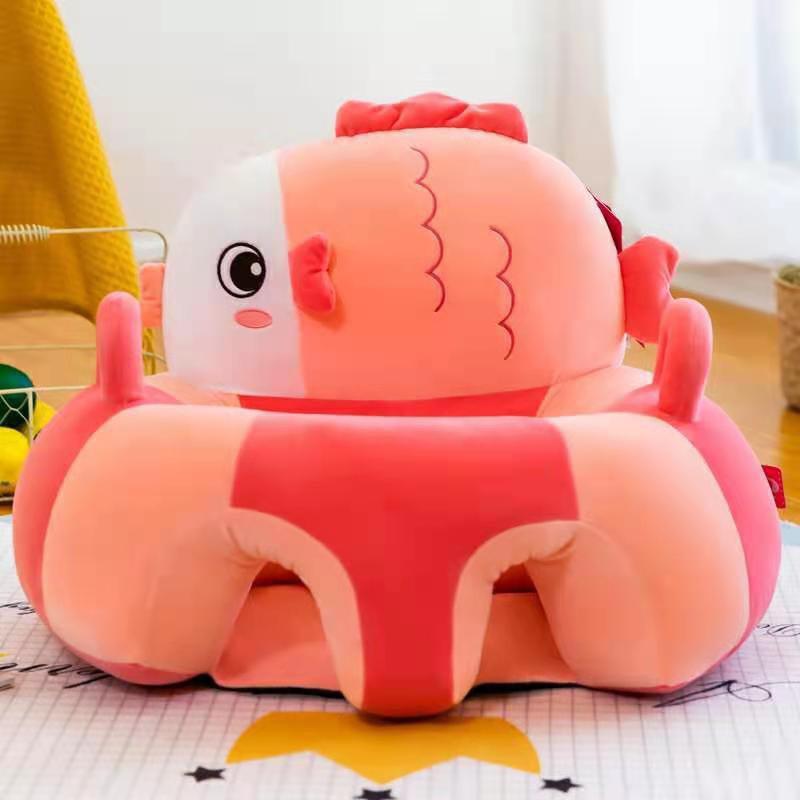 Ghế tập ngồi, ăn dặm hình thú nhồi bông cho bé, trẻ em sơ sinh