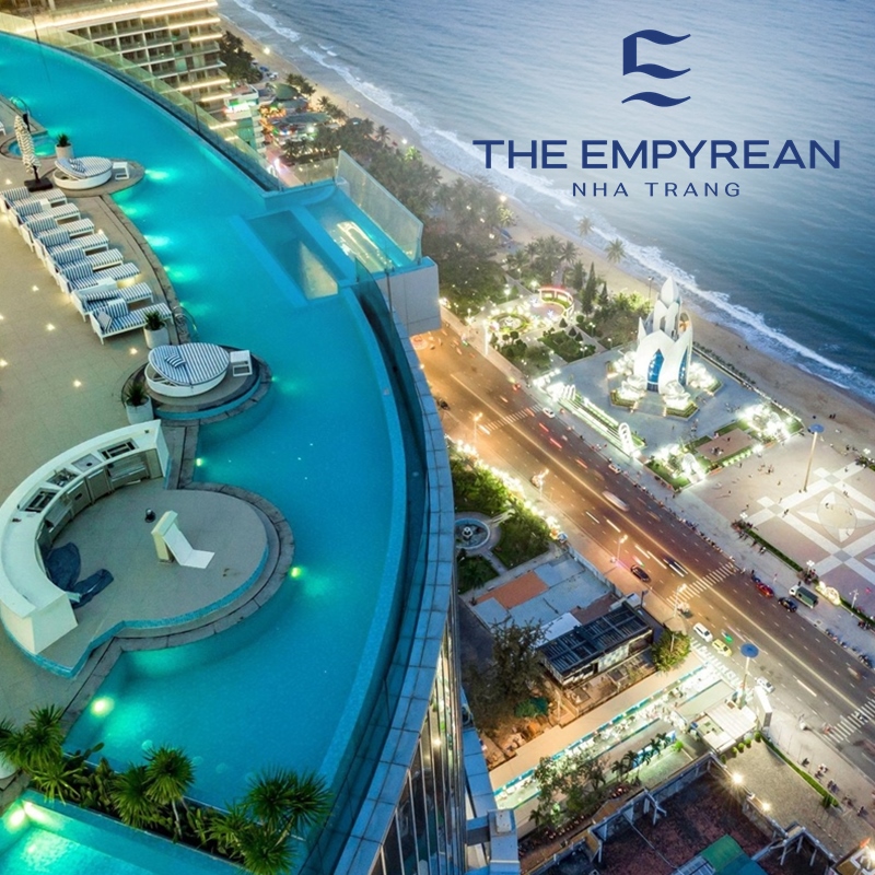 The Empyrean Hotel 5* Nha Trang - Đối Diện Biển Và Quảng Trường, Buffet Sáng, Hồ Bơi Vô Cực Nước Mặn Đáy Kính