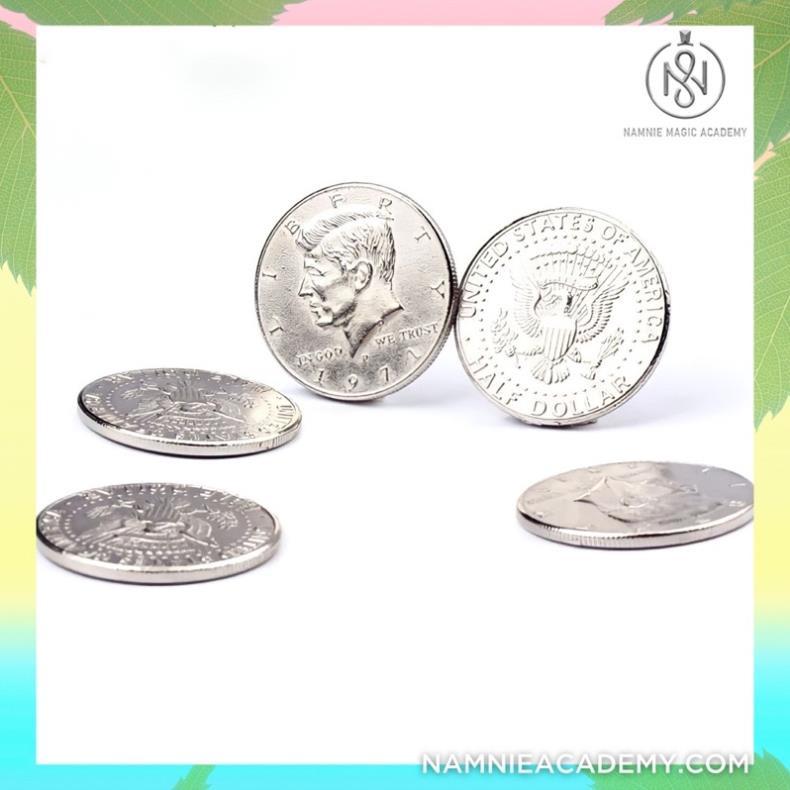 Đồng Xu Half Dollar Coin Bạc - Đồng Xu Ảo Thuật