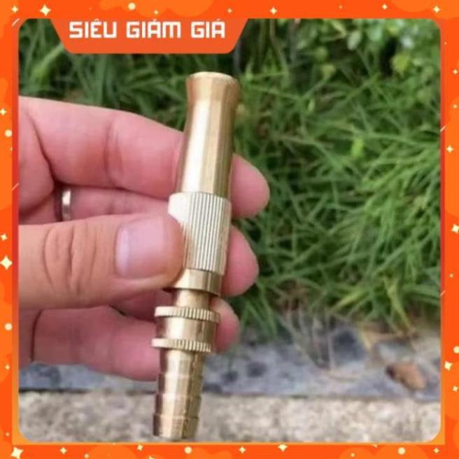 Đầu vòi xịt tăng áp mini Đầu vòi tăng áp đa năng bằng đồng tưới cây rửa xe cực mạnh 206587 tặng đai