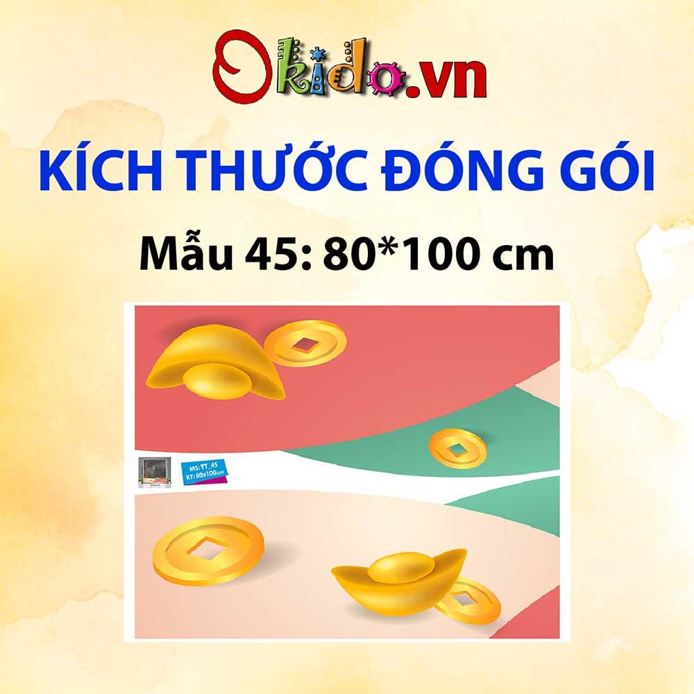 DECAL TRANG TRÍ TẾT TRUNG THU 2021 BÉ VUI MÚA RỒNG ĐÓN TẾT ĐÒN VIÊN