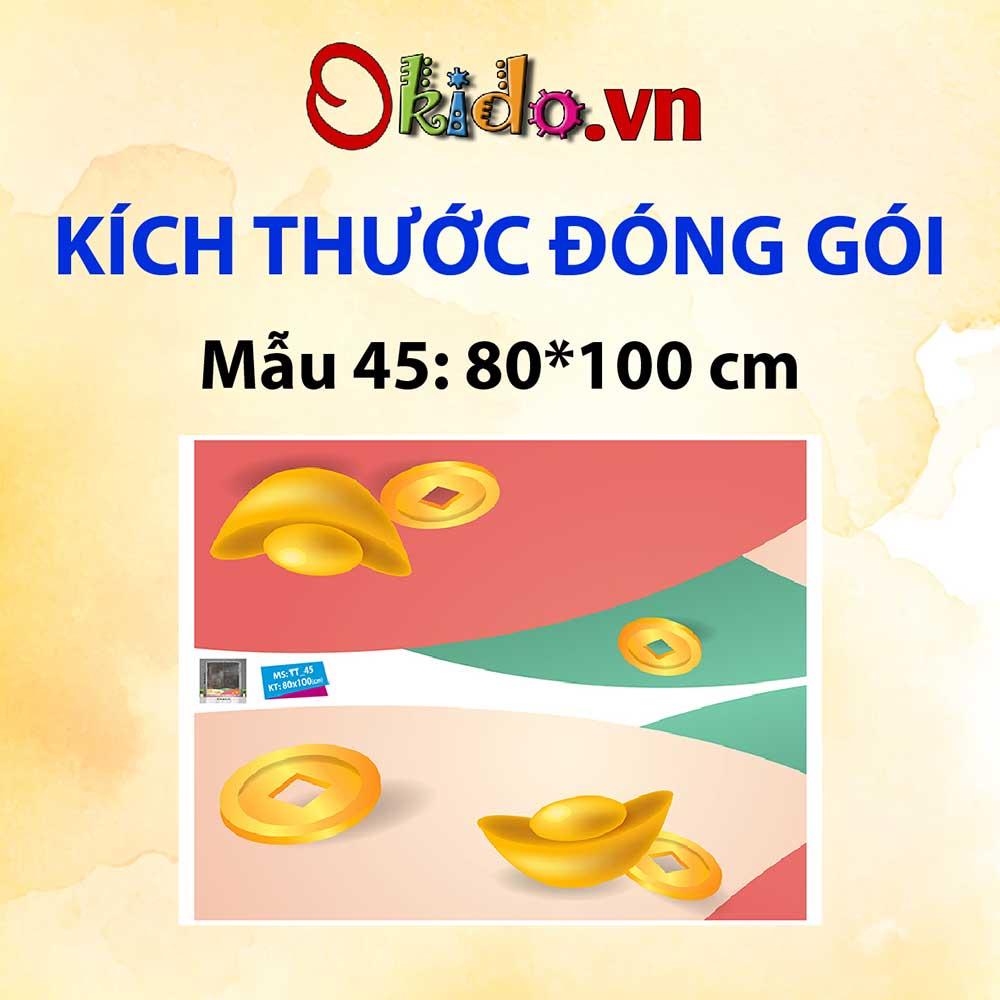Decal trang trí trung thu 2021 bé vui hội bên chị hằng
