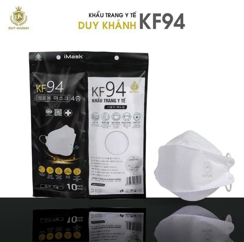 Thùng 300 chiếc khẩu trang KF94 Duy Khánh chống bụi mịn và kháng khuẩn theo công nghệ Hàn Quốc đầy đủ màu