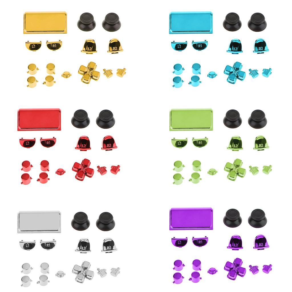 Replacement Full Buttons Custom Mod Kit for Sony PS4 Pro Controller Green