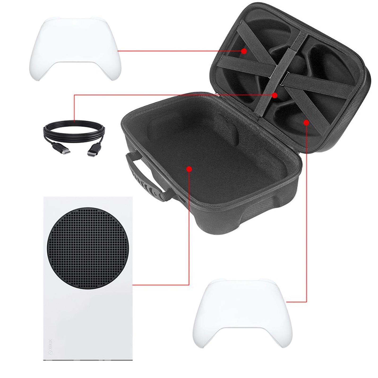 Game Console Travel Bag Carrying Case Storage Pockets for Series S