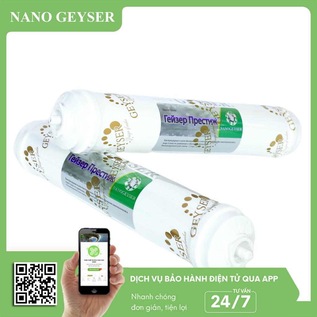 Lõi Nano Silver Nano Geyser, Lõi lọc nước số 7, Dùng cho các dòng máy lọc nước RO, NANO, UF, Geyser, Kangaroo, Karofi, Aqua - Hàng Chính Hãng