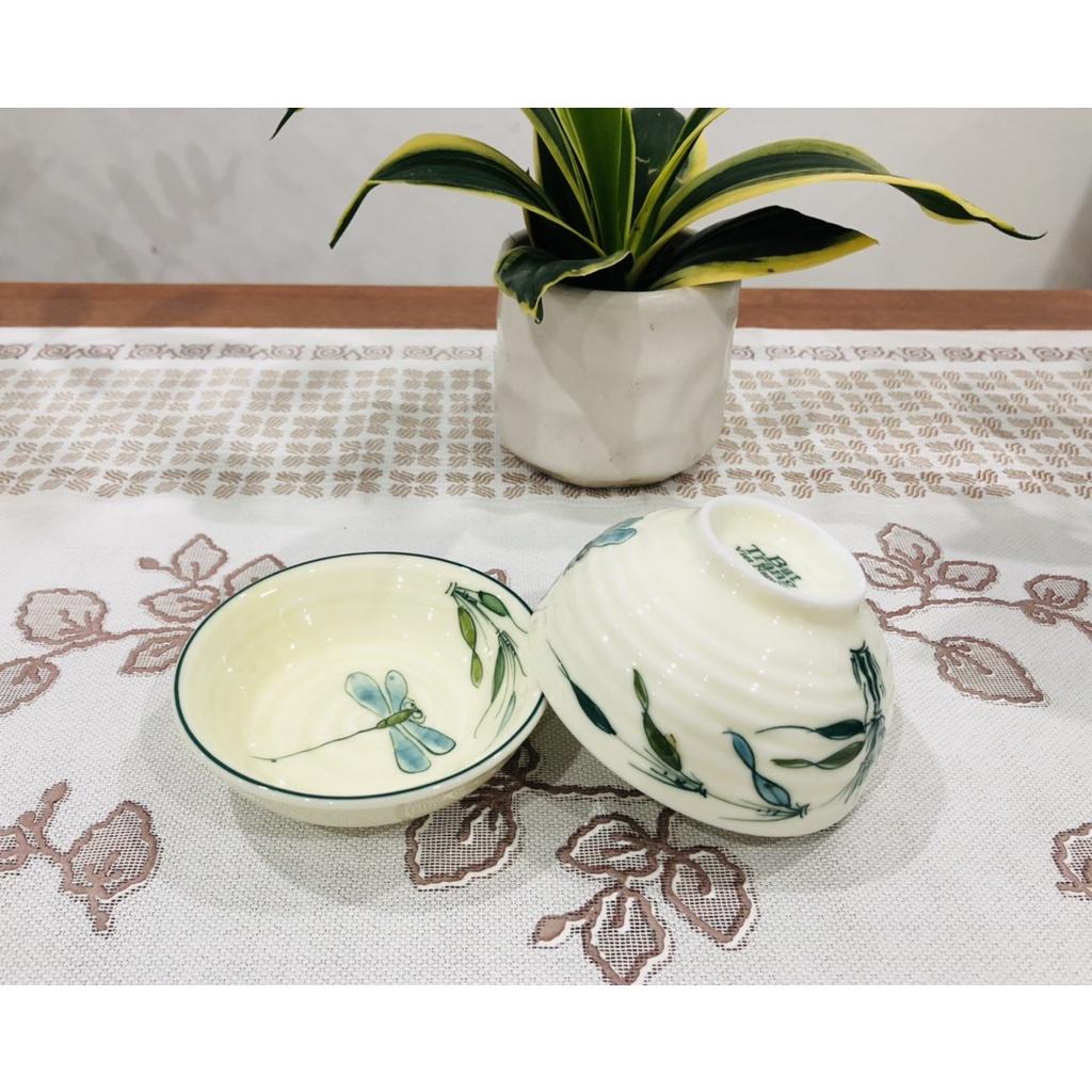 Bộ bát đĩa sứ cao cấp Bát Tràng - Mã SP HẠ TRÚC MS03