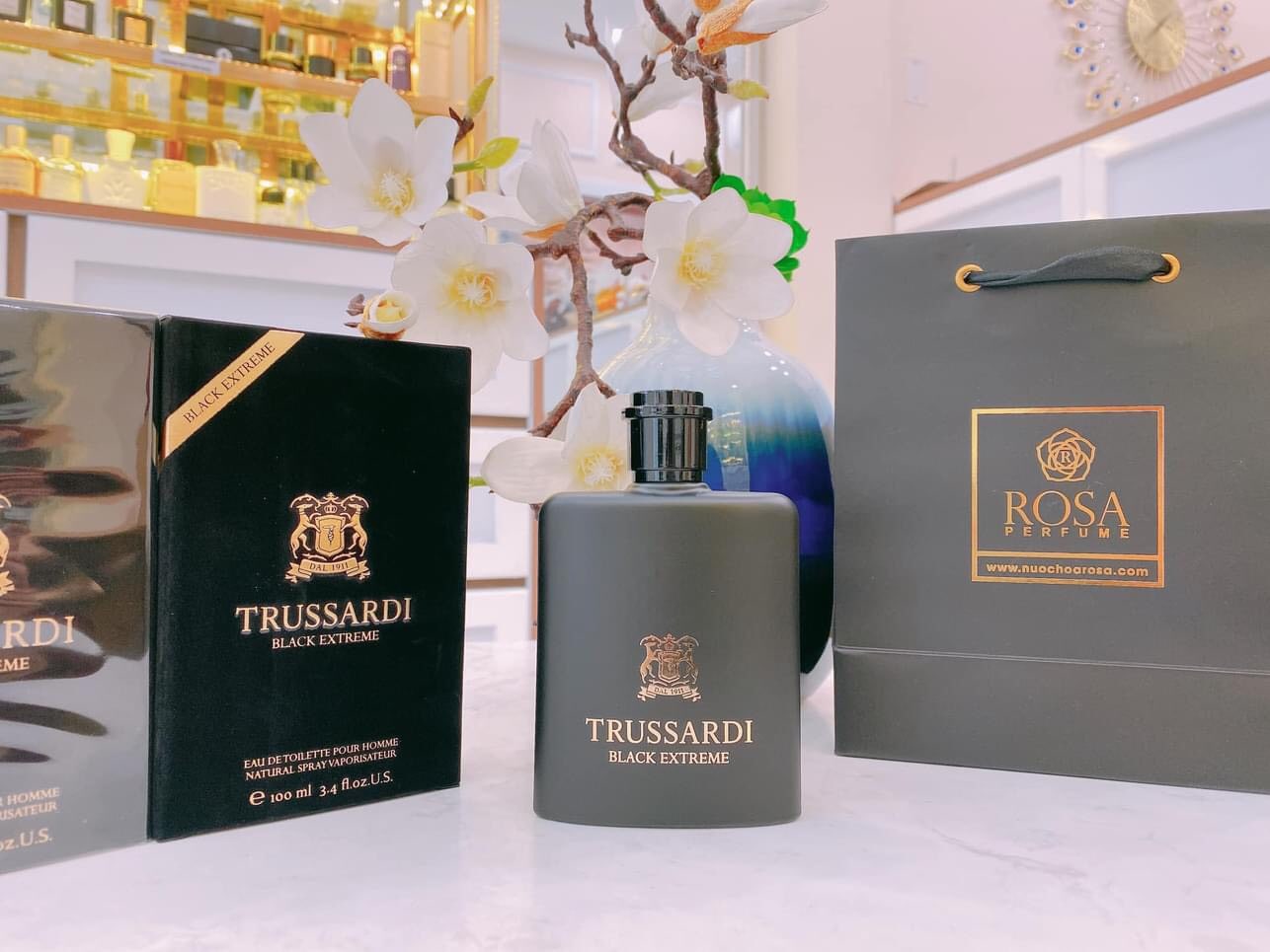 Nước Hoa Nam Trussardi Black Extreme Pour Homme - Eau De Toilette (100ml)