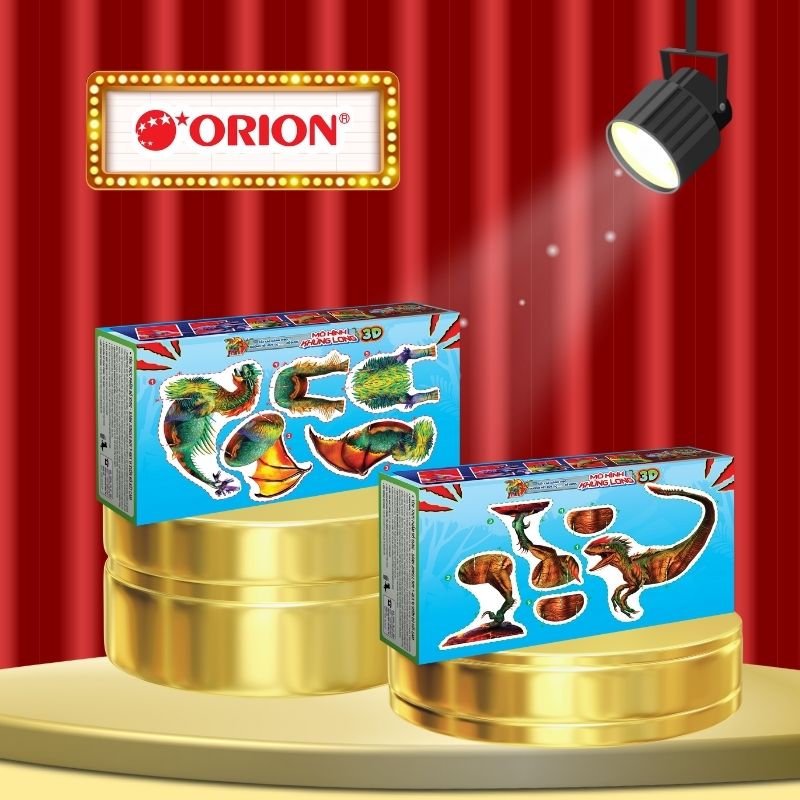 Bánh Khủng Long JUNGLE BOY Orion vị SƯỜN BÒ SỐT CAM 35g/hộp