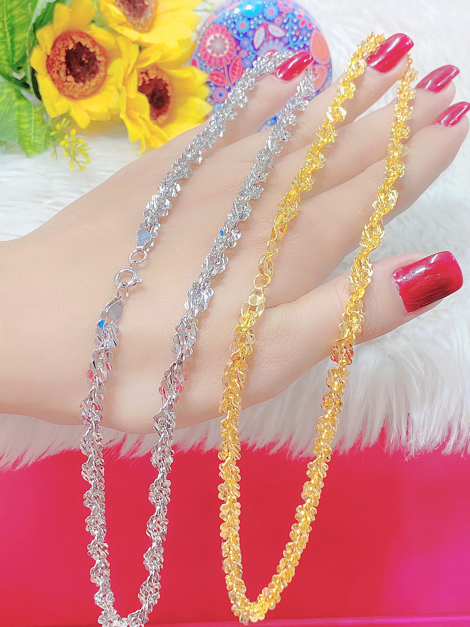 Dây chuyền xoắn bướm mạ 18.k cao cấp H294