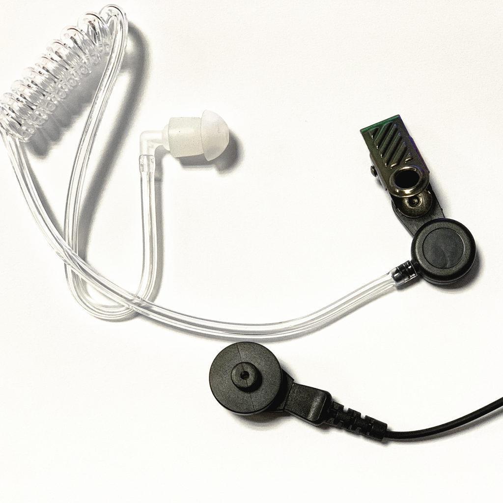 2-Pin Headset Mic Acoustic Tube Earpiece For Radio