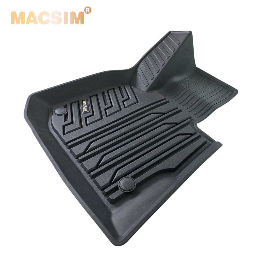 Thảm lót sàn xe ô tô  BMW X3 2018-đến nay Nhãn hiệu Macsim chất liệu nhựa TPE đúc khuôn cao cấp - màu đen