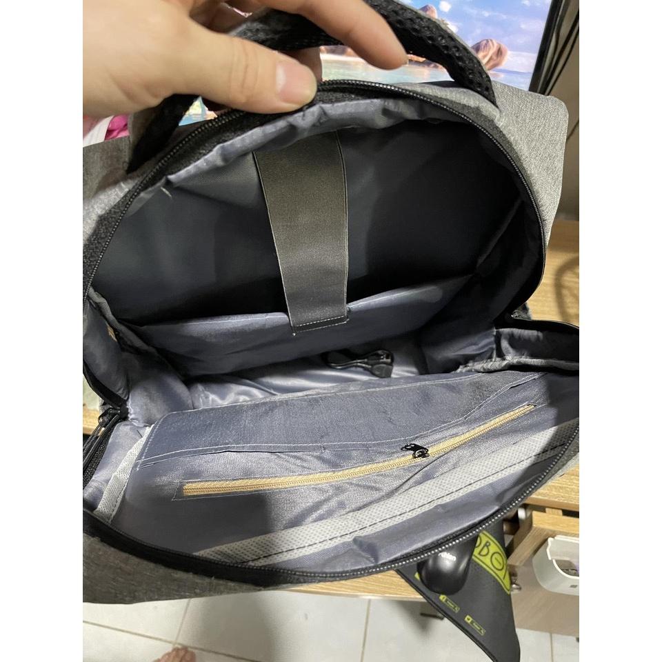 Balo văn phòng laptop 15,6 ICNH có sạt phản quan chống nước kép vào vali Shalla