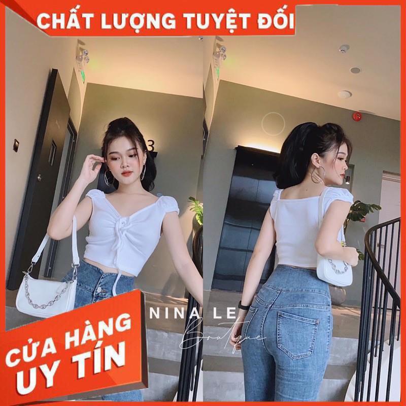 QUẦN JEANS LOE LƯNG KIỂU TÚI NẸP- hình thật chính chủ