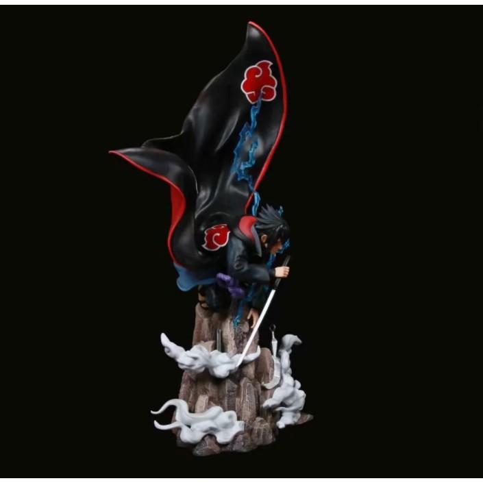 Mô hình Figure Naruto Akatsuki Uchiha Sasuke áo choàng bay 43cm