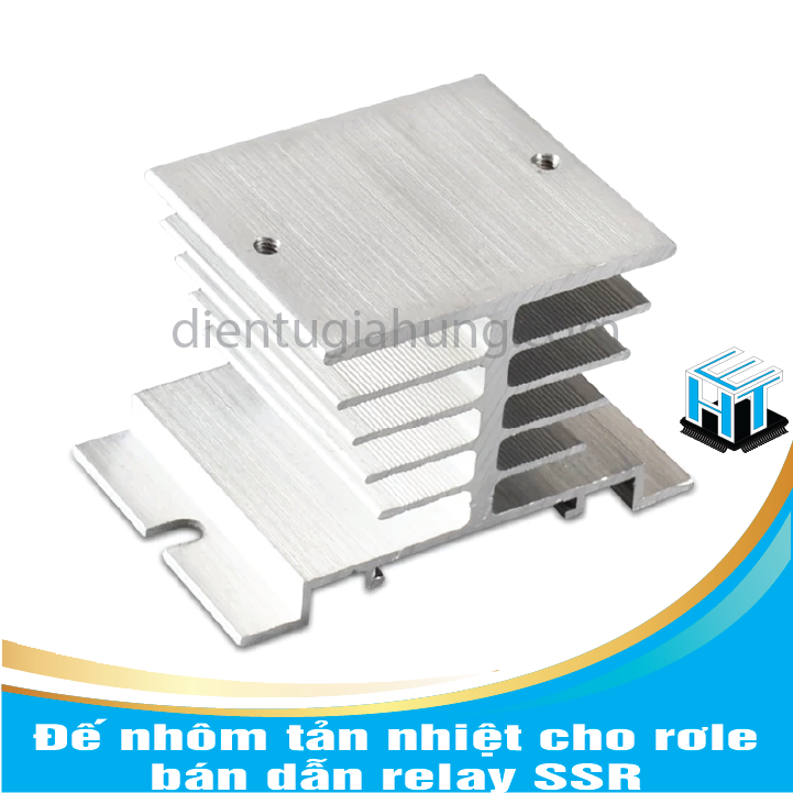 Đế nhôm tản nhiệt cho rơle bán dẫn relay SSR size S,L