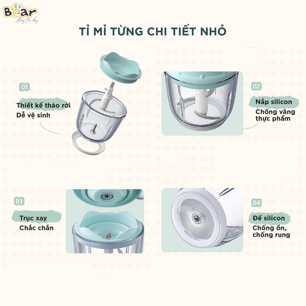 Máy xay ăn dặm 0,6L Bear Xay đa năng, tiện dụng cho bé GR-B06V1 - Hàng Chính Hãng Bảo hành 18 Tháng