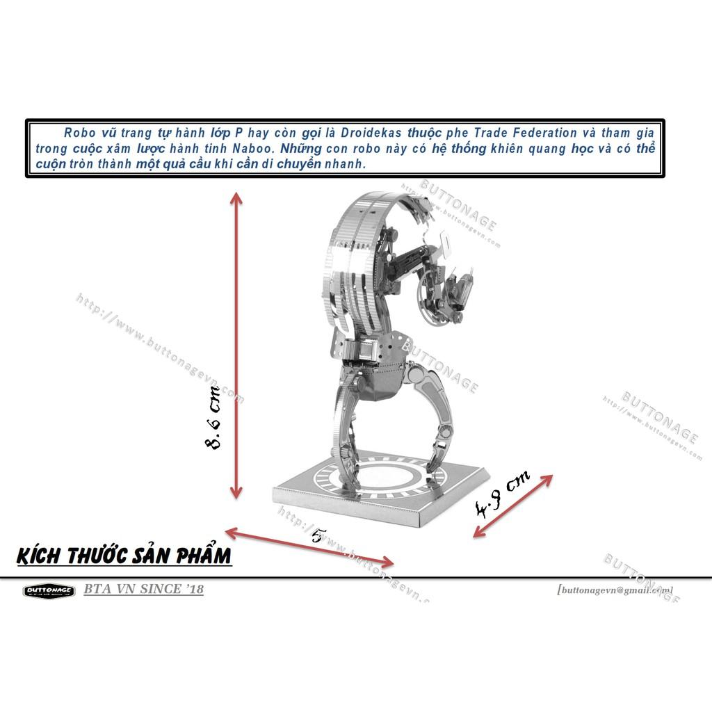 Mô Hình Lắp Ráp 3d Robot vũ trang P-Series Destroyer Droid