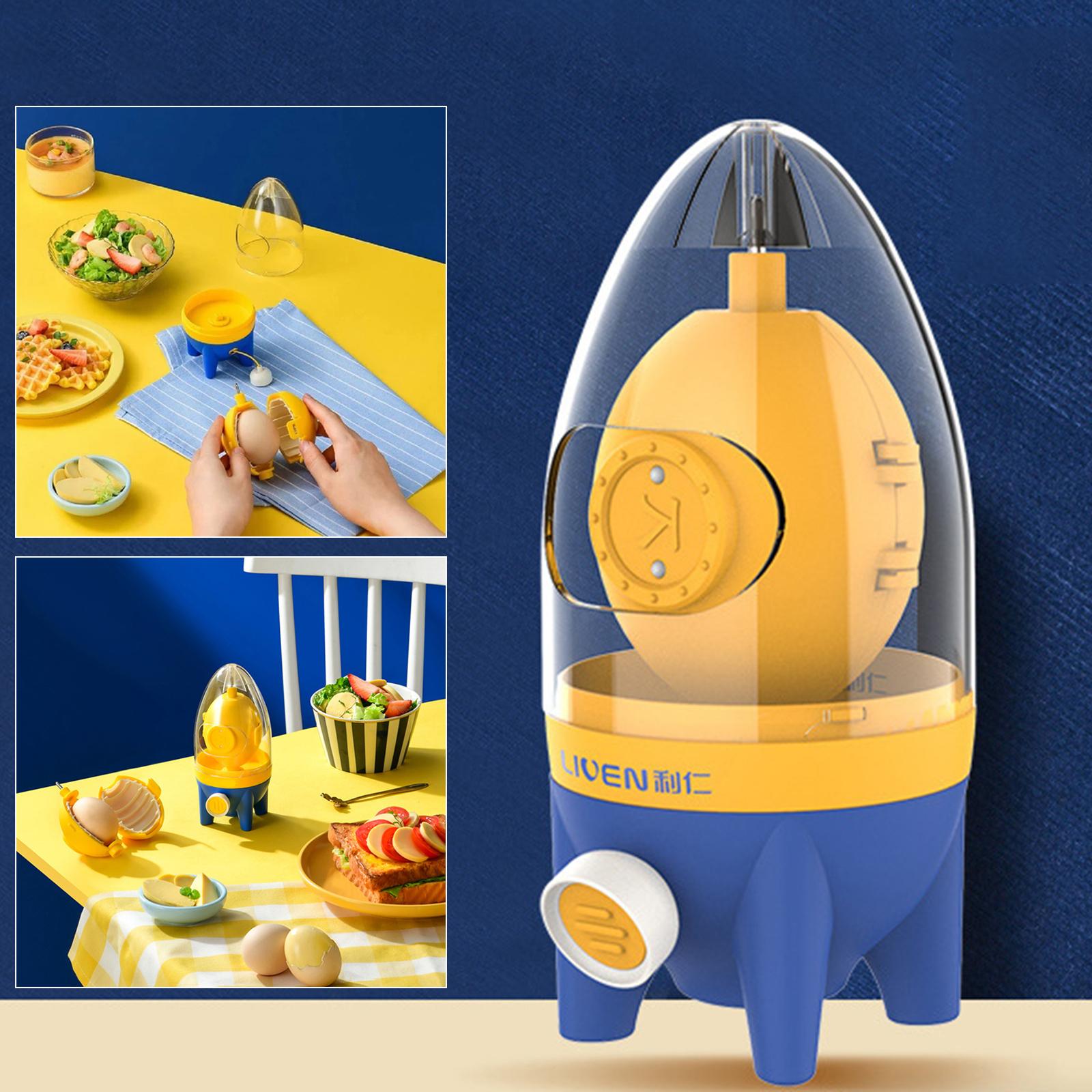 Egg Scrambler Shaker Hand Pull Type Manual Egg White Yolk Whisk Mixer with Pulling Rope