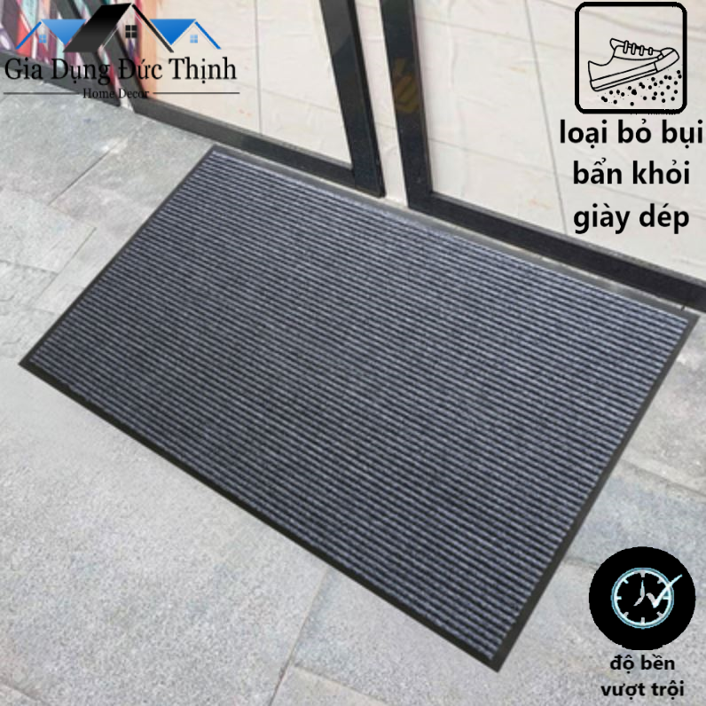 THẢM CHÙI CHÂN NỈ CỠ LỚN 80x120cm, THẢM CHÙI CHÂN SỢI LEN ĐẾ CAO SU.