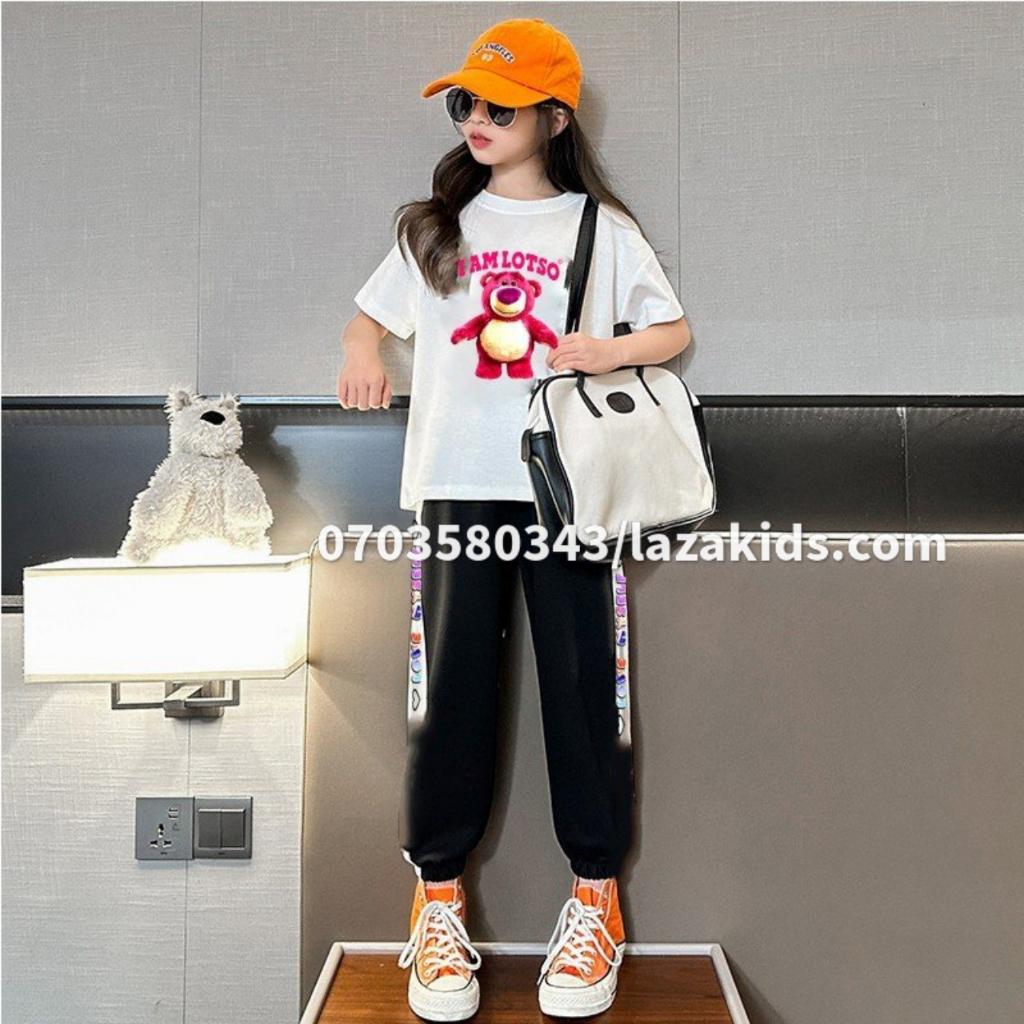 Sét đồ bé gái size đại 20kg-48kg mặc xinh KIDS GENZ -Quần áo trẻ em cao cấp bé gái bao gồm quần jogger và áo thun