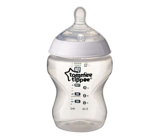 Bình sữa ty siêu mềm tự nhiên Tommee Tippee Closer to Nature 260ml, núm ty đi kèm 3-6 tháng