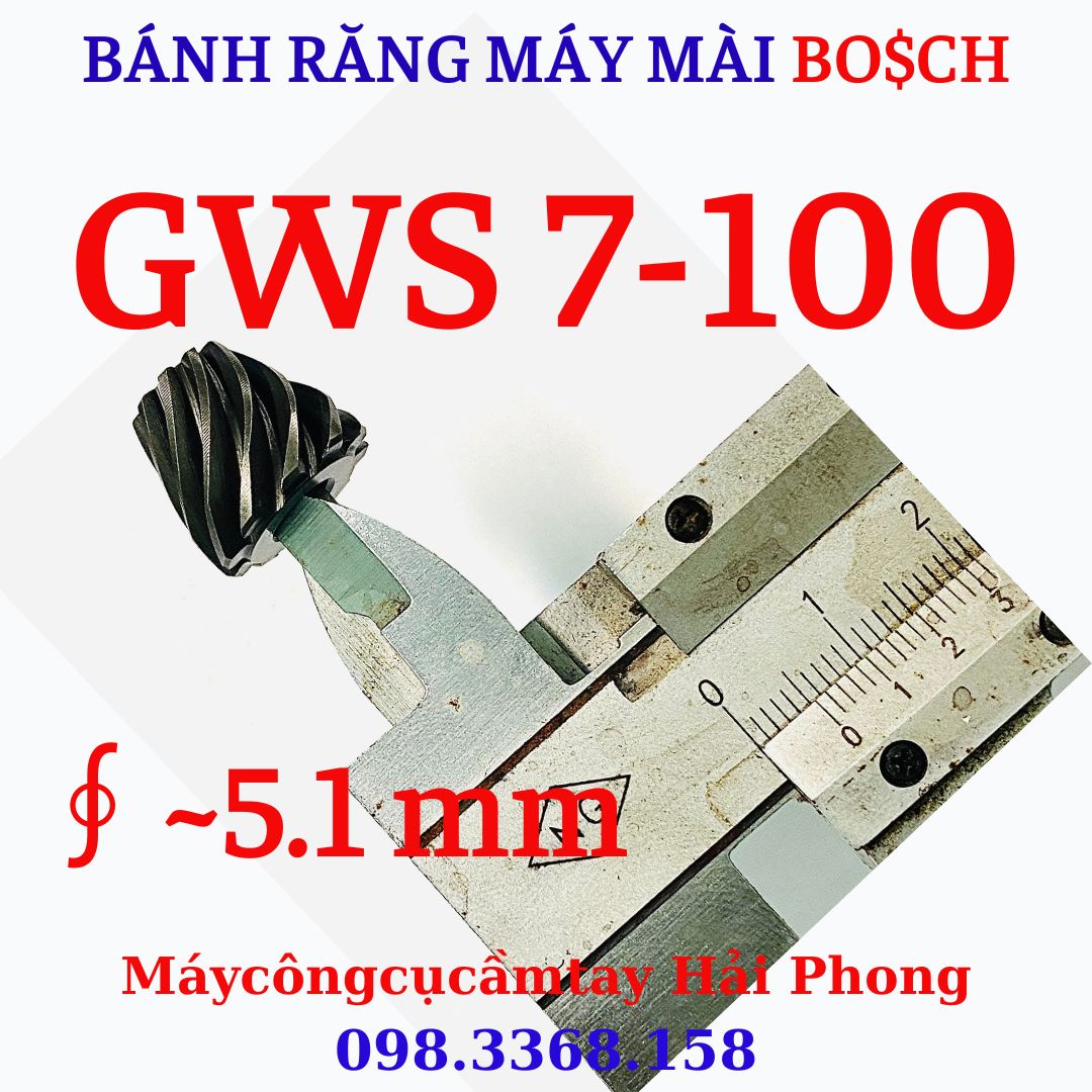 Bánh răng máy mài góc BO$CH f100 Mod.GWS 7-100 ( Nhông GWS7-100 )