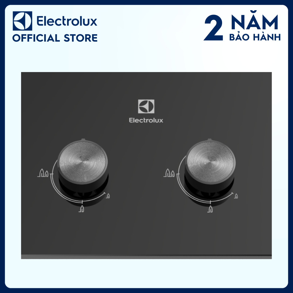 Bếp ga Ganar Electrolux EHG7230BE 2 mâm chia lửa 78cm - Đầu đốt công suất cao, an toàn, Mặt kính cường lực dễ dàng lau chùi và vệ sinh