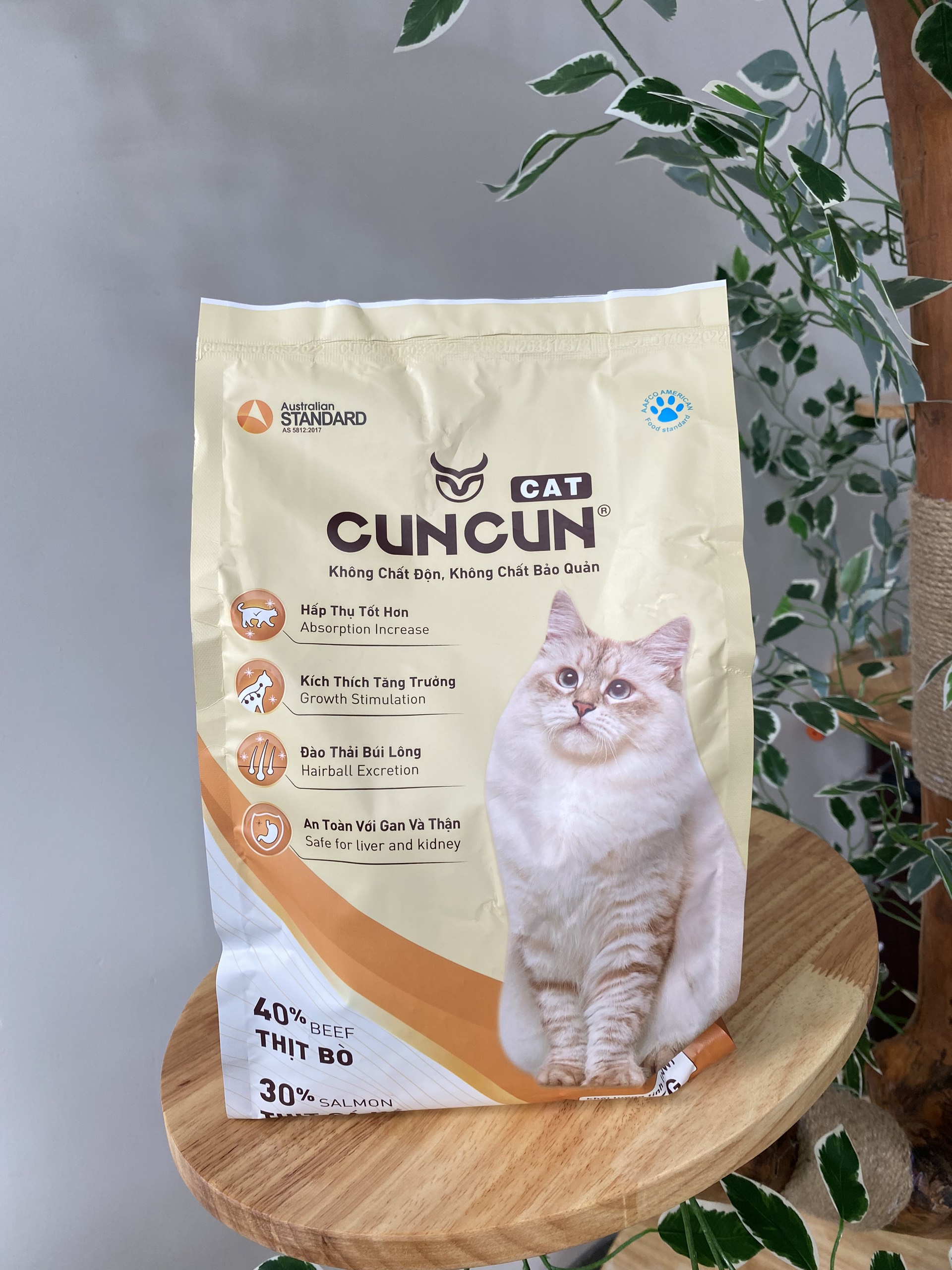 HẠT MỀM CUNCUN For Cat - Hạt tươi cho Mèo 1.2Kg Combo 5 Gói
