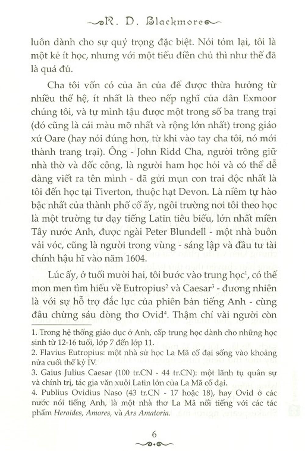 Tình Sử Lorna Doone 1