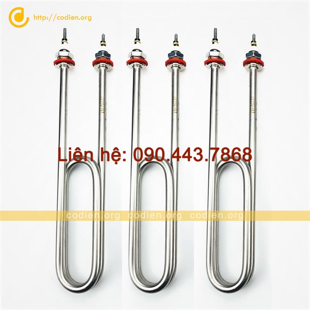 Điện trở thanh nhiệt U kép, đun nước tủ cơm, nấu nước - 220V - 33cm loại xịn