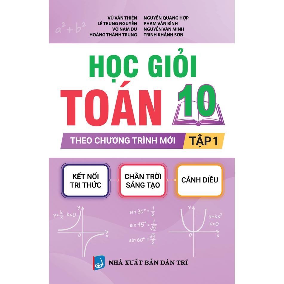 Sách - Combo Học Giỏi Toán 10 Theo Chương Trình Mới Tập 1+ tập 2 - KV