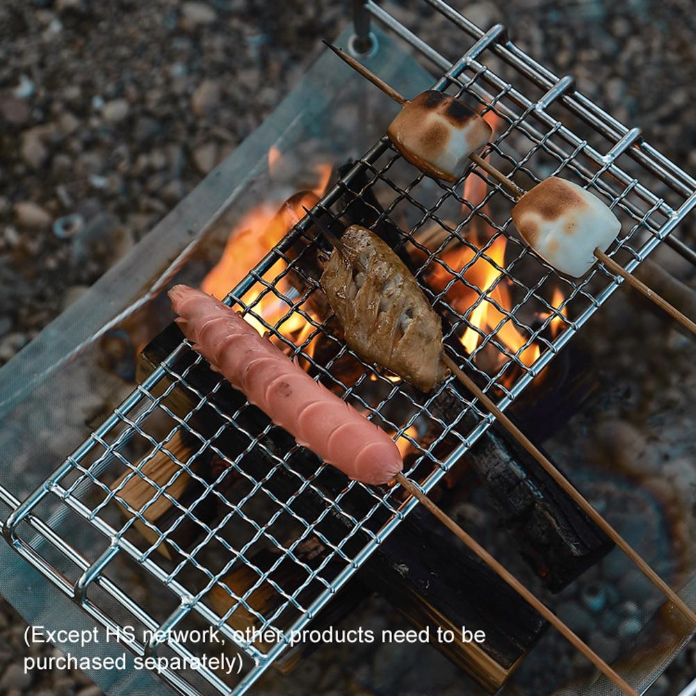 Vỉ Nướng Cắm Trại Bằng Thép Không Gỉ Dành Cho Hoạt Động Ngoài Trời Bbq Thương Hiệu Campingmoon