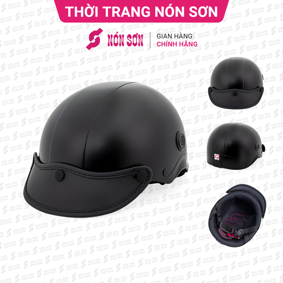 Mũ bảo hiểm lỗ thông gió NÓN SƠN chính hãng TG-DN052