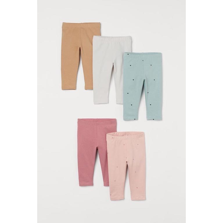 COMBO 5 QUẦN LEGGING TRÁI TIM CHO BÉ