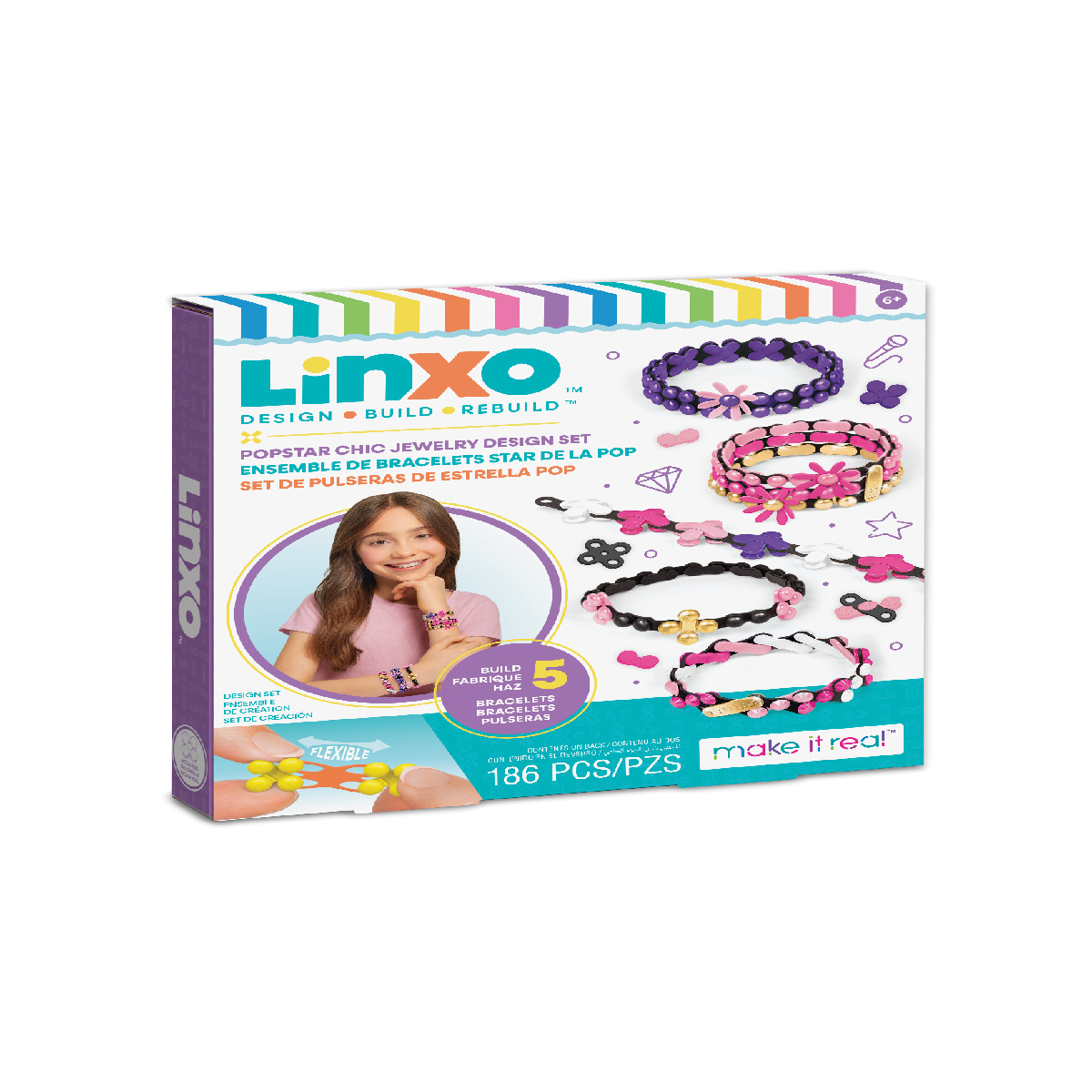 Đồ Chơi Bộ Làm Vòng Tay Kết Nối LinXo Cá Tính MAKE IT REAL 6113MIR