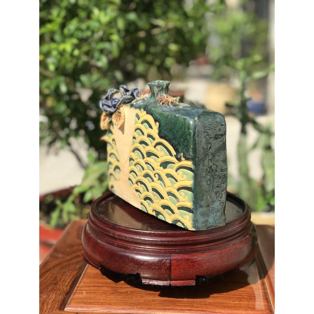 Bình Cô Gái Tóc Dài Gốm Sứ Nam Bộ,Trang Trí Decor,Cấm Hoa,Lọ Hoa,Gốm Thủ Công Vẽ Tay