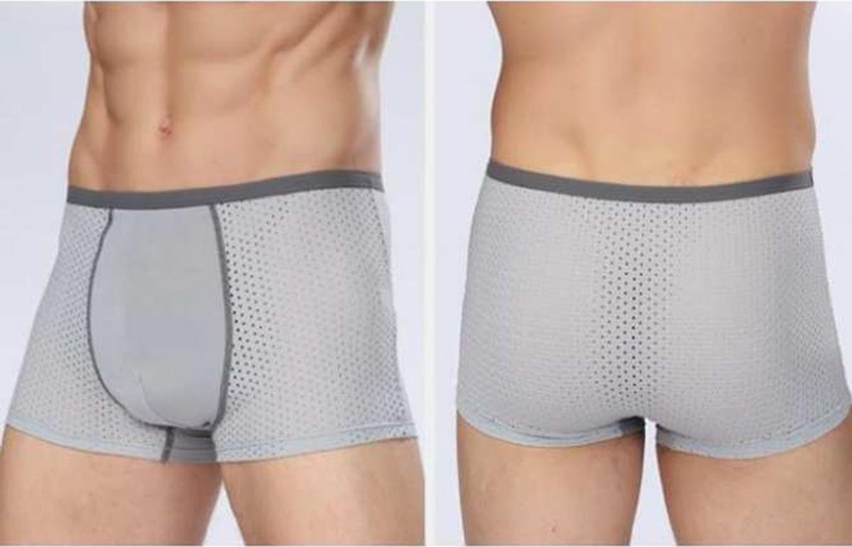 Hộp 4 quần sịp đùi Men thông hơi, thoáng khí kèm hộp