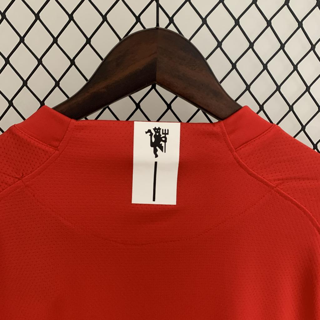 Áo Bóng Đá Retro Manchester United 2008 Dài Tay - Sân Nhà bản cao cấp vải Cotton Polyester