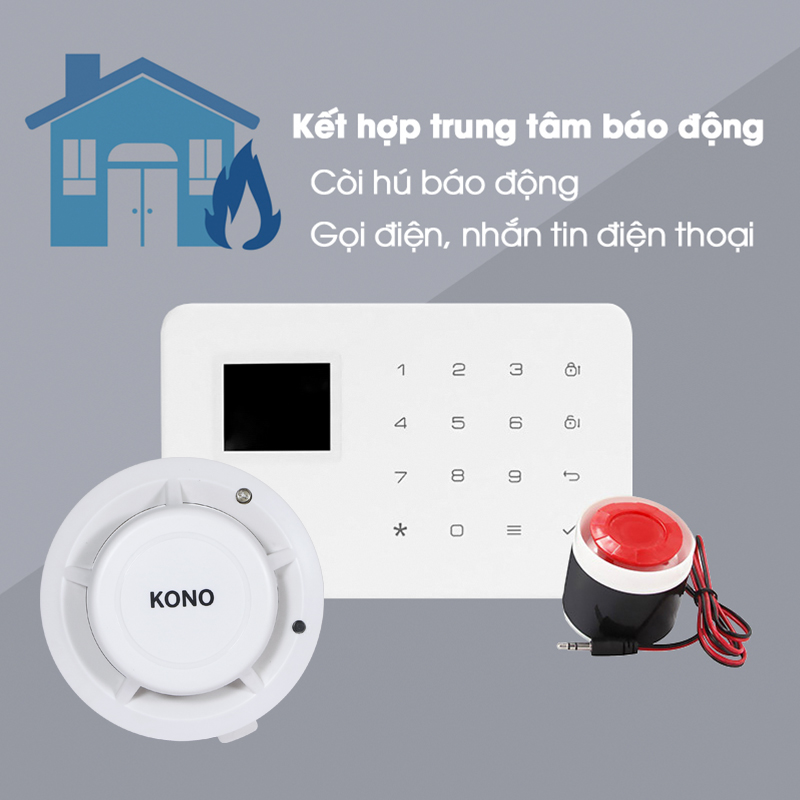 Cảm Biến Báo Khói Không Dây KONO KN-SM02