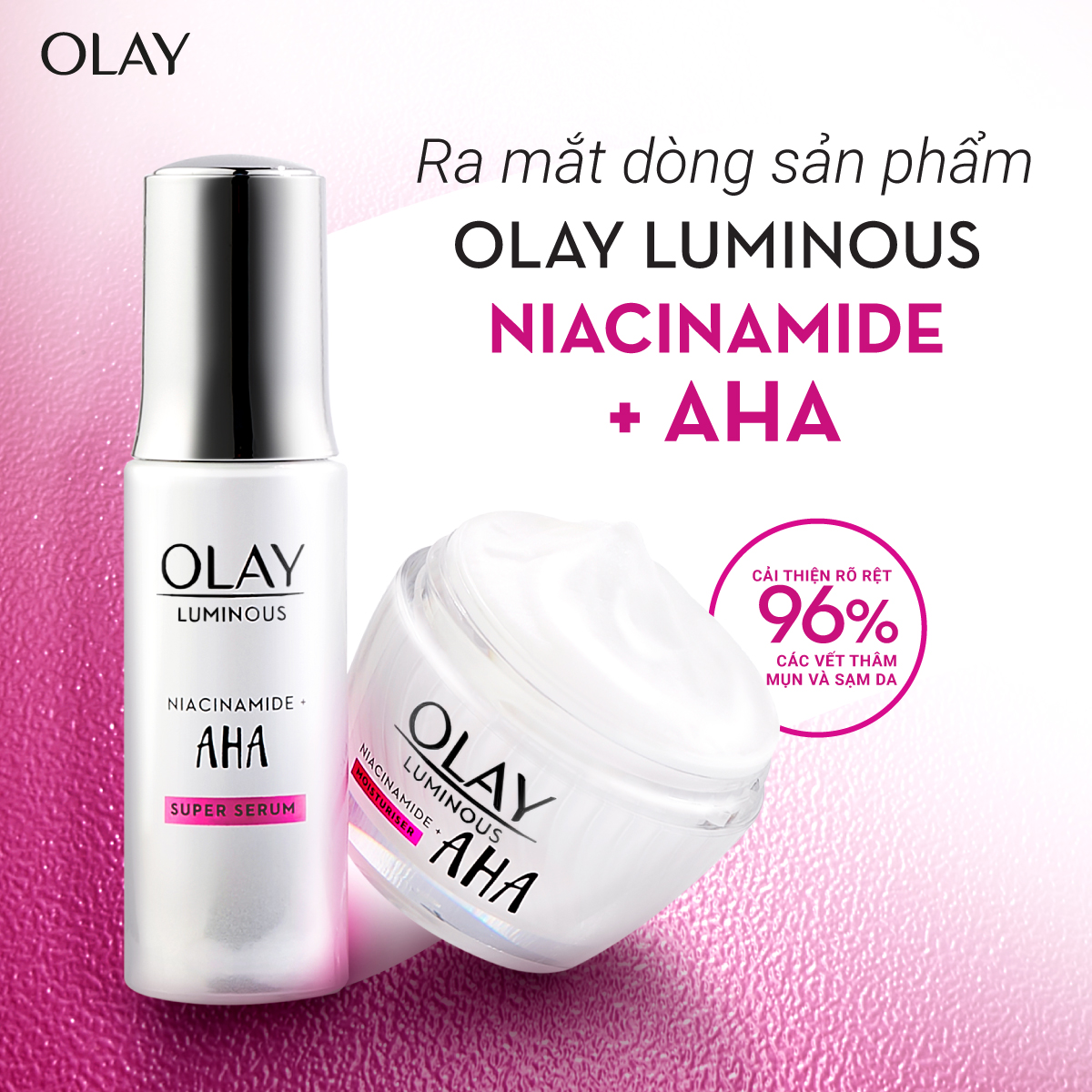 Siêu Tinh Chất Ngừa Lão Hóa OLAY Luminous Niacinamide Kết Hợp AHA 30ML