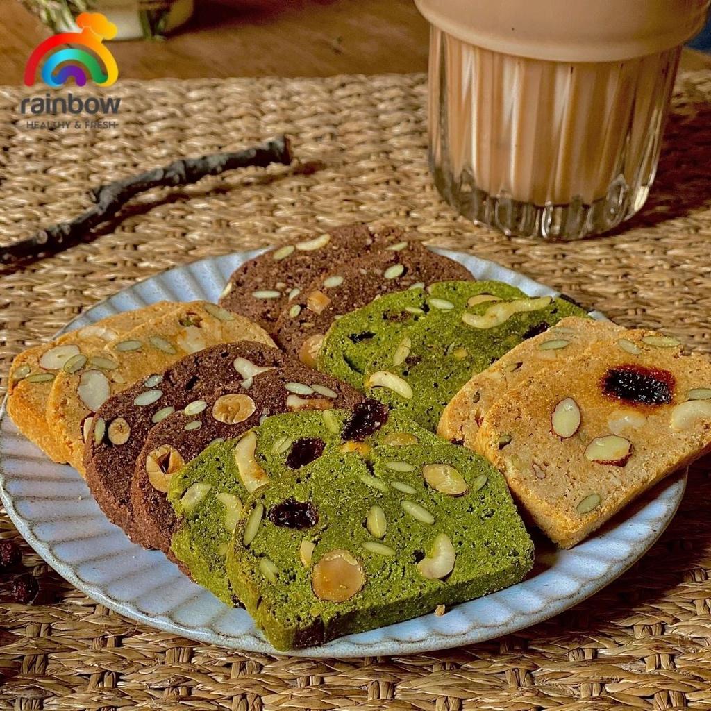 Bánh Biscotti RAINBOW Thơm Ngon, Giòn Rụm, Bổ Dung Dinh Duỡng Và Năng Lượng