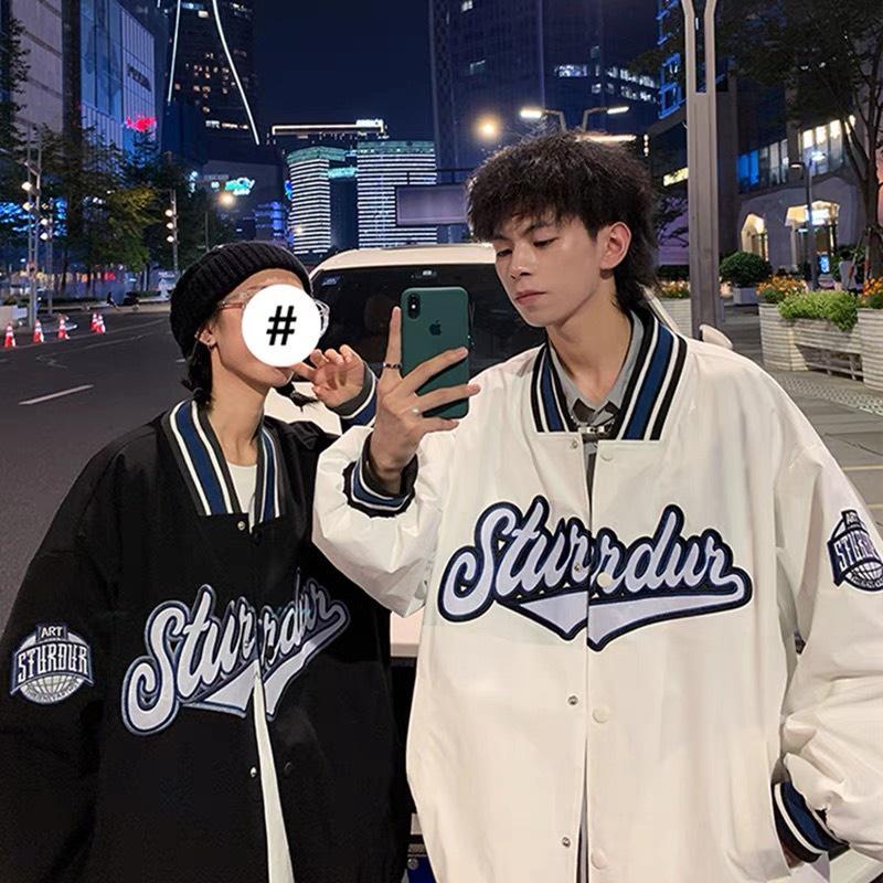 Áo bomber gió 2 lớp in hoạ tiết Sturdur unisex nam nữ form oversize